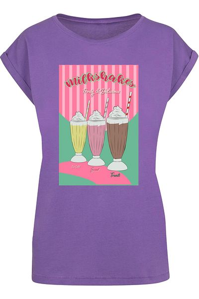 Mister Tee Ladies Milkshake Tee - Extended Shoulder Tee