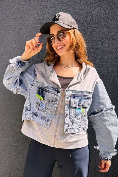Clothing palette JACHETĂ DE JEAN DETALIE CU CAPAC