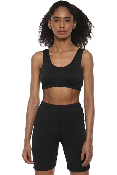 Nivia 8012 Polyester Air Bra Top, S (Black)