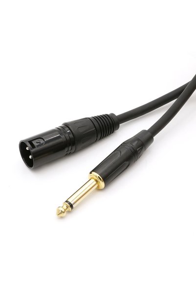 Enstrüman Gitar Kablosu XLR Erkek 6.35mm Erkek Kablo 3 metre Kablo