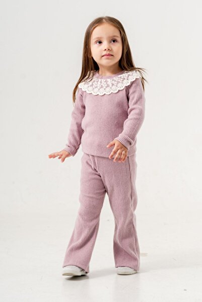 HAUSEkids طقم دانتيل كوتو فيروزي للفتيات بعمر 1-9 سنوات - أرجواني