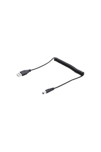YKA Usb to 5.5 mm dc Jack Kablo Spiral