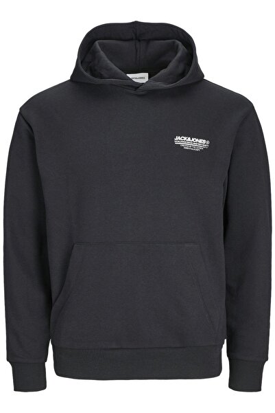 Jack & Jones Muška Sa kapuljačom majica - Kengur džep , crna 12256833