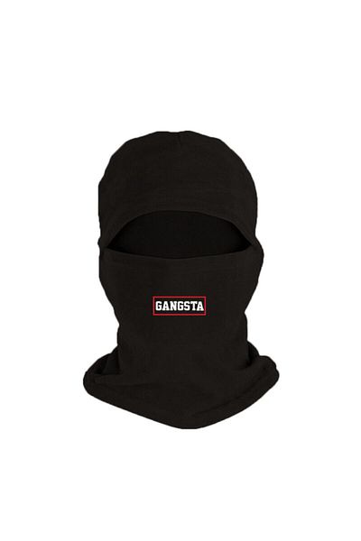 Fanze Winter Black Fleece Snow Mask - Gangsta Printed, Rnz1678