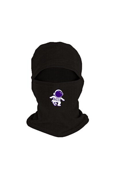 Fanze Mască de zăpadă din fleece cu imprimeu Black Space Football - rnz1868