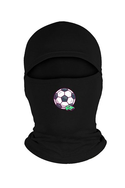 Fanze Football Ball Patterned Fleece Snow Mask - Rnz5025