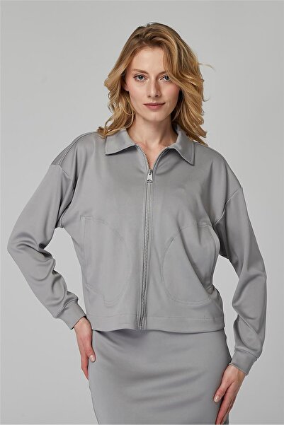 HomeStore Fermuarlı Yaka Sweat