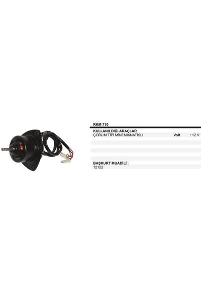 REMARK 12V ÇORUM TİPİ KALORİFER MOTORU MİNİ MIKNATISLI 50012122 REMARK RKM710