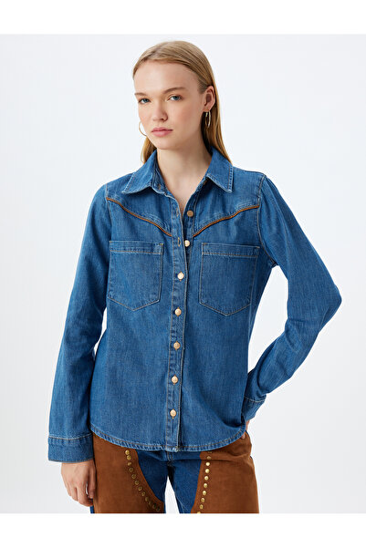 Koton Közepes indigó női ing 5WAL60015MD