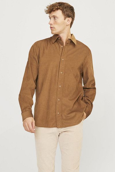 Jack & Jones JPRCCREGENT ΚΟΡΔΟΥΡΟΥ ΜΠΟΥΜΑΛΑΝΤ L/S CINNAMON 12260725
