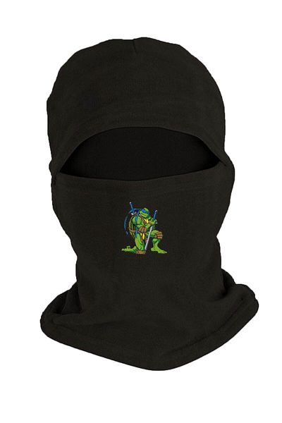 Fanze Leonardo Ninja - Turtles Printed Black Fleece Snow Mask Rnz3370