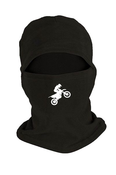 Fanze Winter Black Fleece Snow Mask - Biker Printed, Rnz2835
