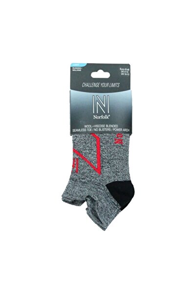 NORFOLK Чорапи за бягане Jeff Merino Wool с ниско деколте в сиво [35-38] 1 чифт