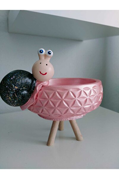 Yıldız İskandinav Saksı Salyangoz Set....çiçek Saksısı...sukulent... Salyango...