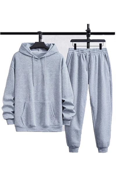 DAXİS Sportwear Company Unisex Large Size Hooded Tracksuit