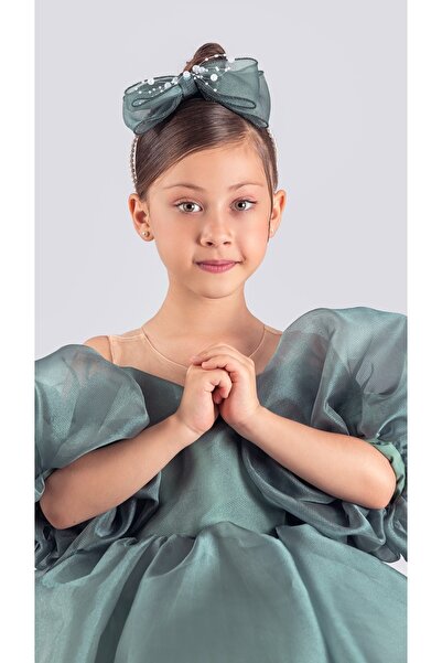 Mnk Baby&Kids Miss California Kız Çocuk Abiye MNK0594 YEŞİL