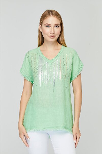 HomeStore Блузка з вигнутим коміром