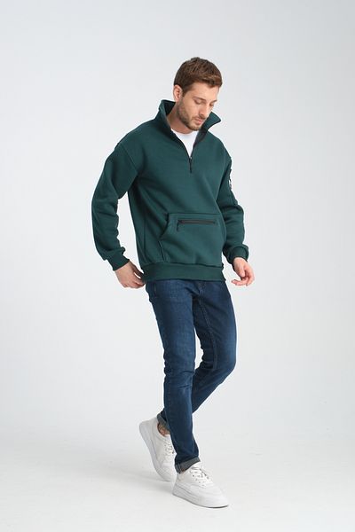 Store ΜΑΥΡΟ UNISEX OVERSIZE ΒΑΜΒΑΚΙ ΕΣΩΤΕΡΙΚΟ FLEECE ΚΟΥΖΙΝΑΚΙ ΚΑΓΚΟΥΡΟ ΚΟΥΖΙΝΑΚΙ ΜΕ 3 ΤΣΕΠΕΣ