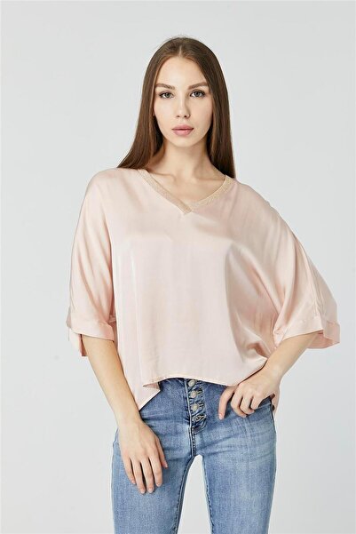 HomeStore Μπλούζα με ασημί ριμπάνα στο πάτο