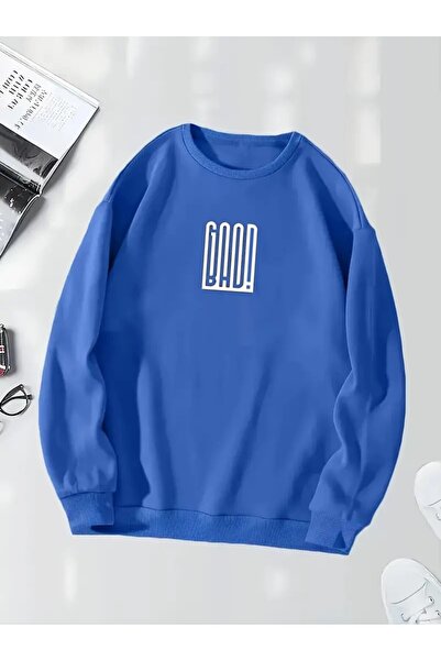 Karatopak Dobar Loš Štampano Unisex Oversize kroj Dukserica sa kragnom za bicikl