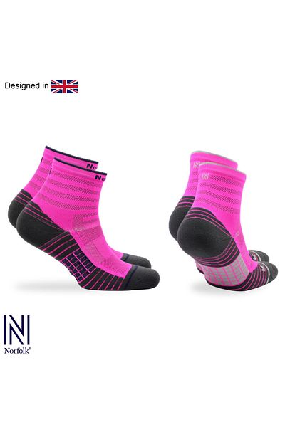 NORFOLK Чорапи за спортно бягане Cheetah, 2 броя, розови