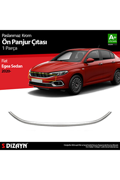 S Dizayn S-Dizayn Fiat Egea Sedan Krom Ön Panjur Çıtası 2020 Üzeri 5824180