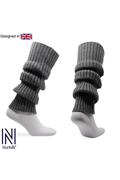 NORFOLK Leslıe Дамски сиви чорапи за йога и плочи - Наколенки без крака