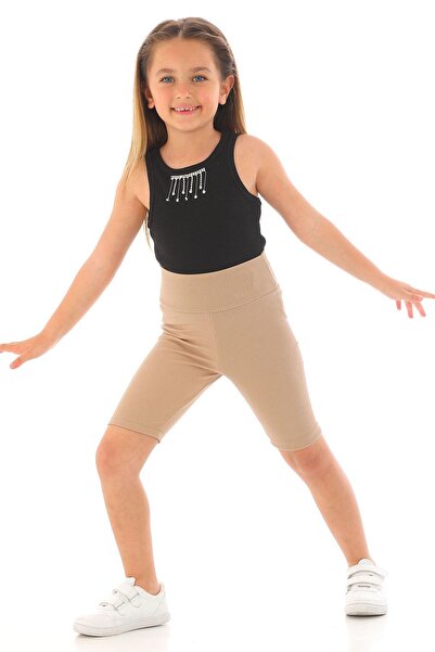 zepkids Κοριτσίστικο κολάν σε μπεζ χρώμα