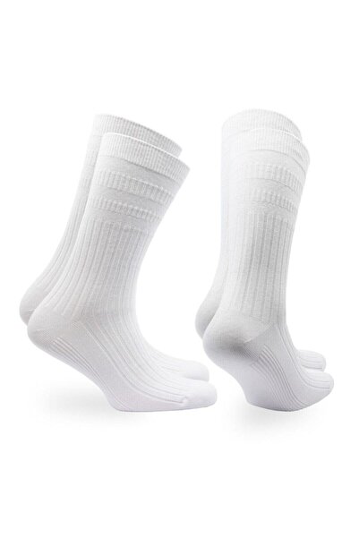 NORFOLK JOSEPH Comfort Fit Tenderhold Pamuklu Çorabı 2'li Paket Beyaz