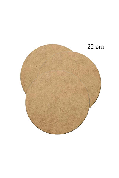Vedemo لوح تغذية 3 قطع 3 مم خام MDF قطر 22 سم لوح تغذية دائري