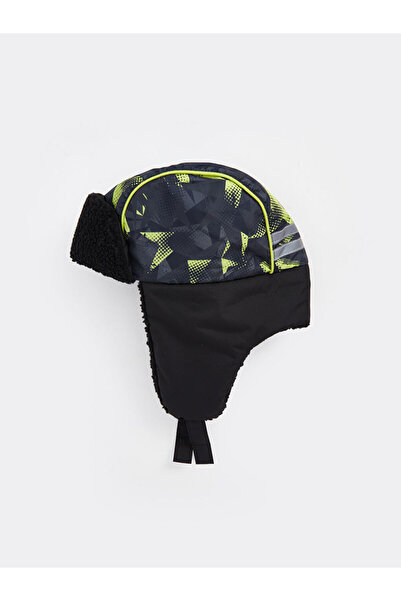 LC Waikiki Karişik Baskılı Polar Erkek Çocuk Kar Şapkası