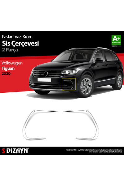 S Dizayn S-Dizayn VW Tiguan Krom Sis Çerçevesi 2 Prç. 2020-2024 7649210
