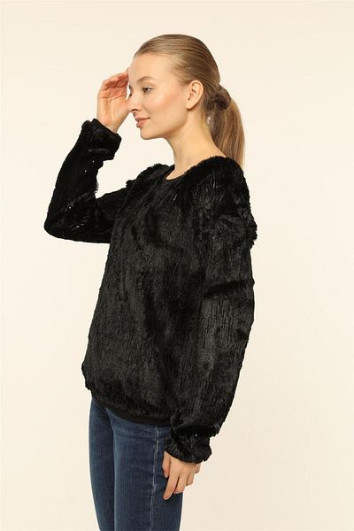 HomeStore Plush Sequined Blouse