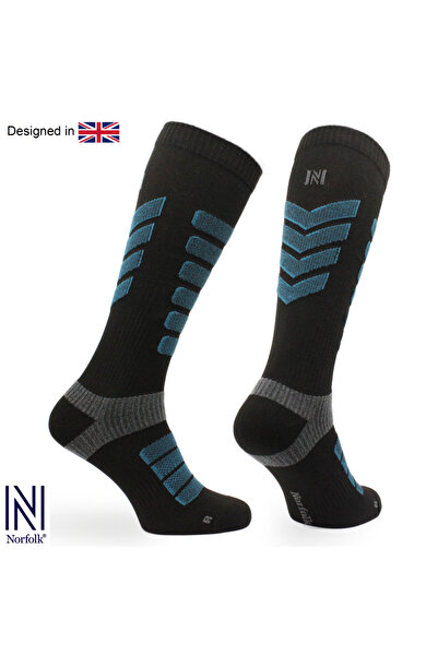 NORFOLK Snowbird Prolen® - Легкі поліпропіленові шкарпетки для лиж 1 пара чорні