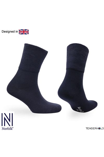 NORFOLK Бамбукови чорапи с технология Cambridge Stretch, тъмносини, 2 броя