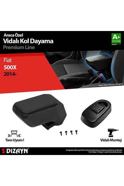 S Dizayn S-Design Fiat 500X Armrest Armrest Abs Screw Black 2014 Above a Quality Klc-Vd-Sy-5832