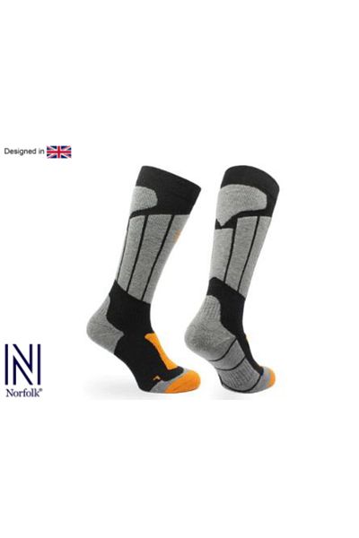 NORFOLK Детски ски чорапи Henrik Comfort Black - 1 чифт