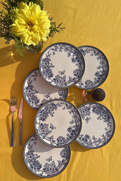 GÖNÜL Spring Seramik Pasta Tabağı 6 Lı 19cm
