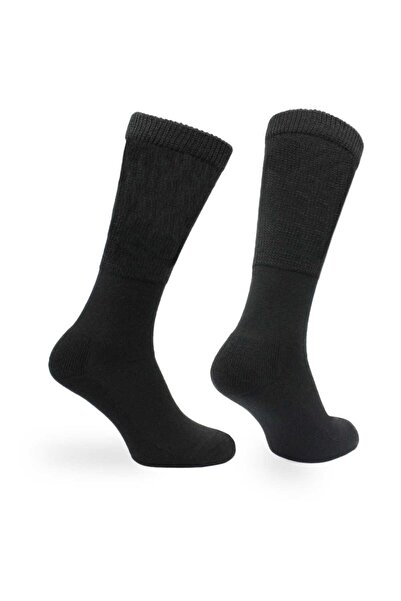 NORFOLK Μαλλί με τεχνολογία Morgan Stretch - Εξαιρετικά φαρδιές μαύρες κάλτσες
