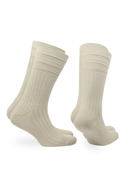NORFOLK Κάλτσες φιλικές προς το μαλλί με τεχνολογία OSCAR Stretch+ 2 ζευγάρια πακέτο κρέμα