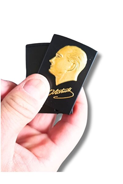 Hunter 32-7f Yana Kaydirmali Metal Jet Çakmak Atatürk I?mzali