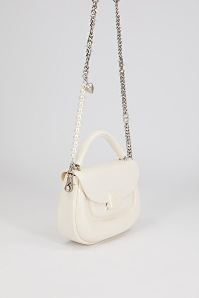 Levidor Біла сумочка з аксесуарами у вигляді сердечка