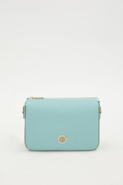 Levidor Water Green Honeycomb Embossed Shoulder Bag