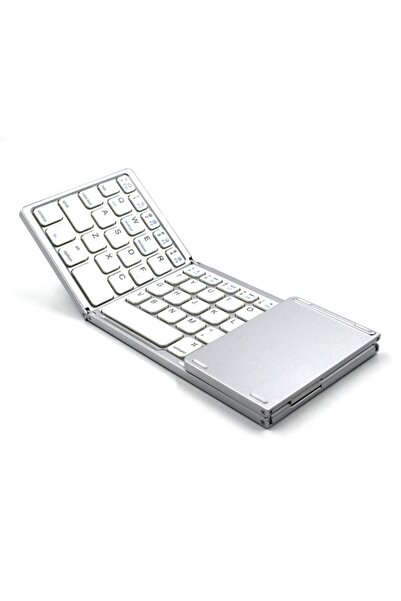 Genel Markalar Katlanabilir Bluetooth Klavye Kompakt Tasarım ile Taşınabilir ve Kullanımı Kolay Şık Seçim