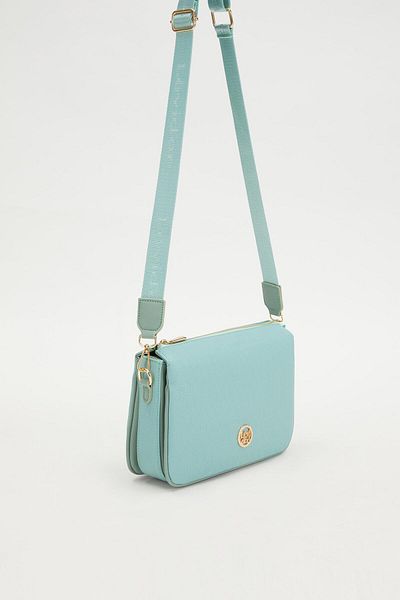 Levidor Water Green Honeycomb Embossed Shoulder Bag