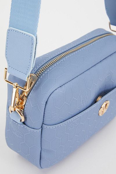 Levidor Geantă de umăr cu imprimeu Honeycomb Baby Blue