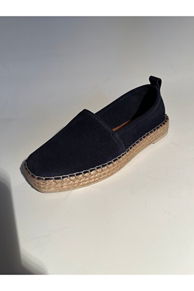Butik Noble Shoes Hakiki Deri Süet Espadril Babet