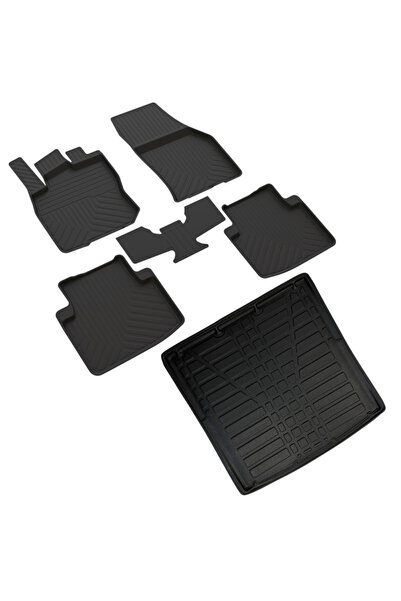 ferrous autoaccessories Skoda Kodiaq Ferrous 4D Havuzlu Kauçuk Paspas ve ÜST ...