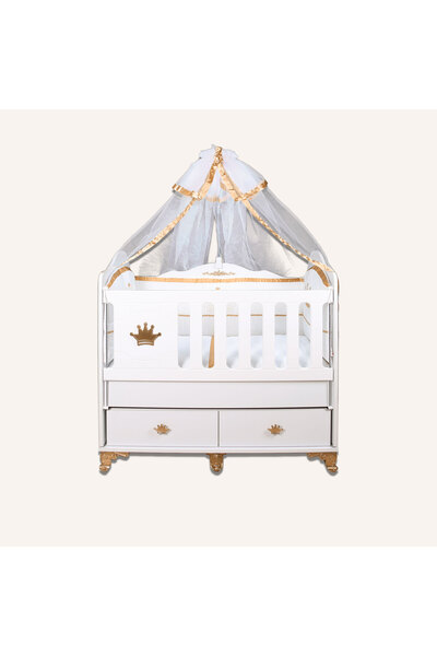 EFENDİ BEBE YUYA AYAKLI TAÇLI BEŞİK