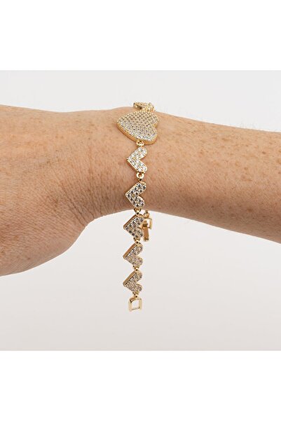 Portakal Esintisi Heart Sparkle Bracelet